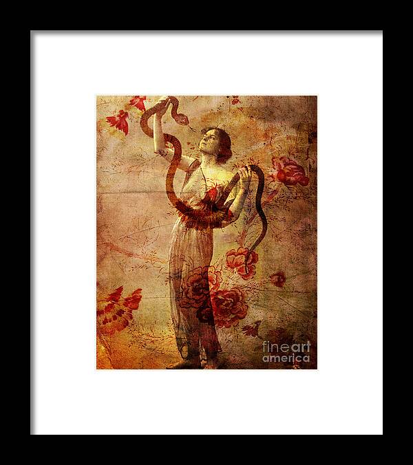 Nostalgic Seduction Framed Print featuring the photograph Winsome Woman #26 by Chris Andruskiewicz