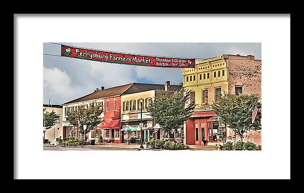 Downtown Perrysburg Ohio Framed Print featuring the photograph Downtown Perrysburg #12 by Jack Schultz
