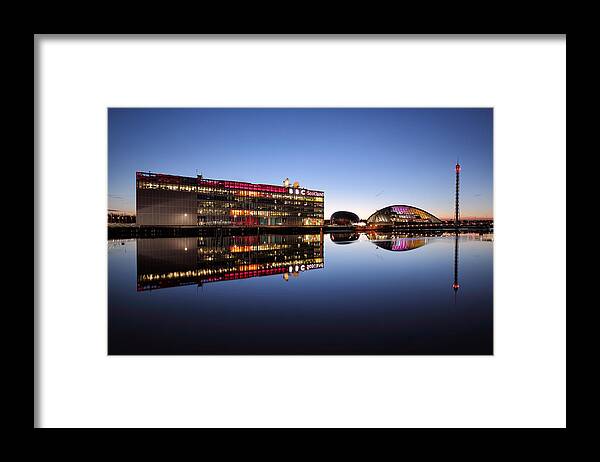  Architecture Framed Print featuring the photograph River Clyde Reflections #10 by Grant Glendinning