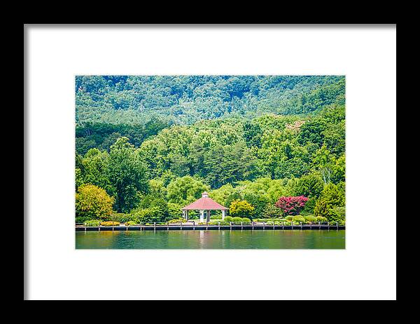 Scenery Framed Print featuring the photograph Scenery Around Lake Lure North Carolina #12 by Alex Grichenko