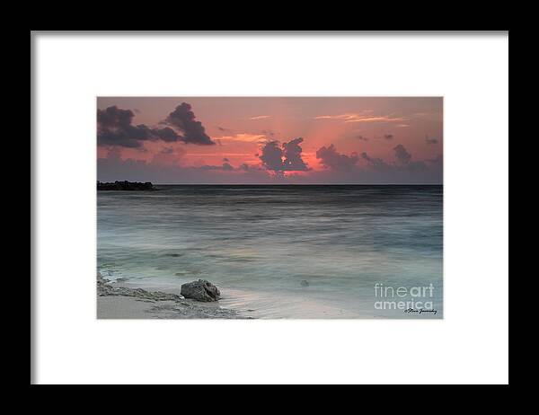 Seascape Framed Print featuring the photograph Sea Scape Sunrise #12 by Steve Javorsky