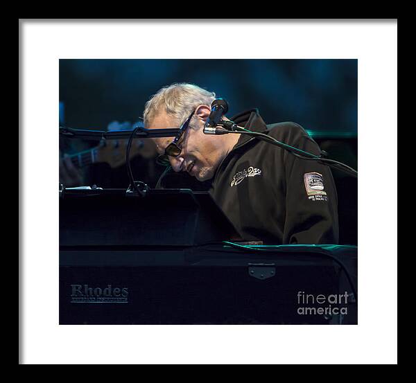 Steely Dan Framed Print featuring the photograph Donald Fagen with Steely Dan #12 by David Oppenheimer