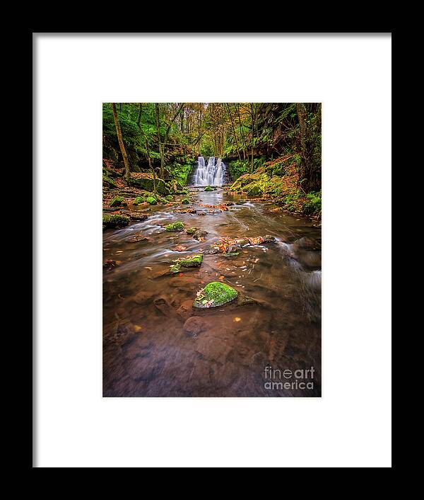 Waterfall Framed Print featuring the photograph Goit Stock Waterfall by Mariusz Talarek