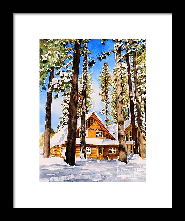 Lake Tahoe Framed Print featuring the painting #140 Gatekeepers Museum #140 by William Lum