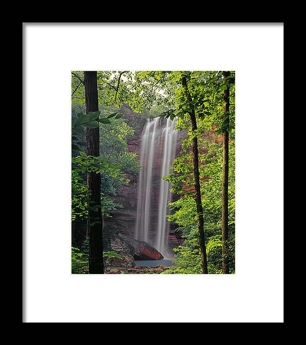  Framed Print featuring the photograph 148115-Toccoa Falls, GA by Ed Cooper Photography