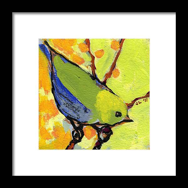 Bird Framed Print featuring the painting 16 Birds No 2 by Jennifer Lommers