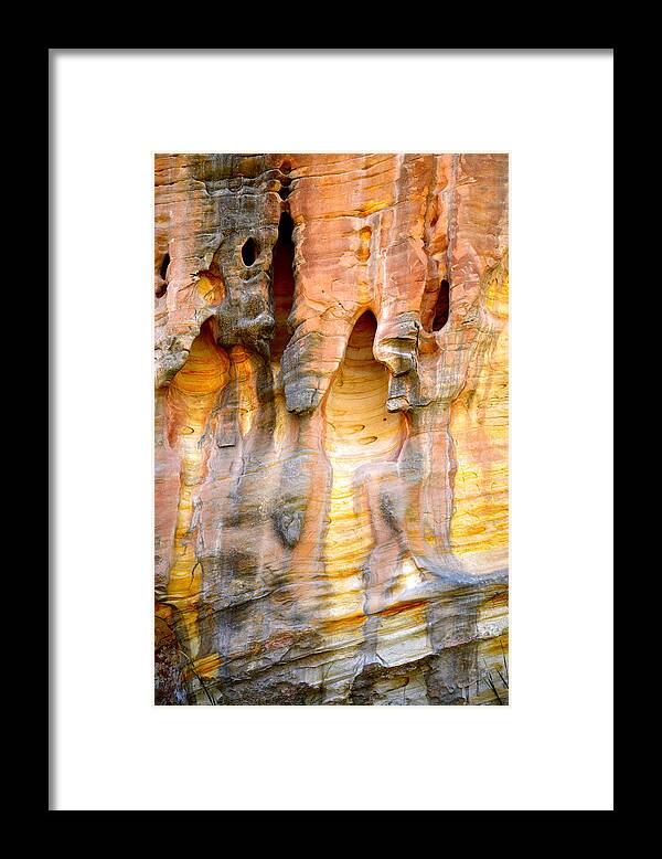 Sandstone Framed Print featuring the photograph Capitol Reef Wall Art #24 by Ray Mathis