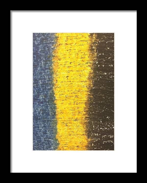 Oil Pastel Abstract Framed Print featuring the painting Abstract 16-cc1 by Virginia G'lez