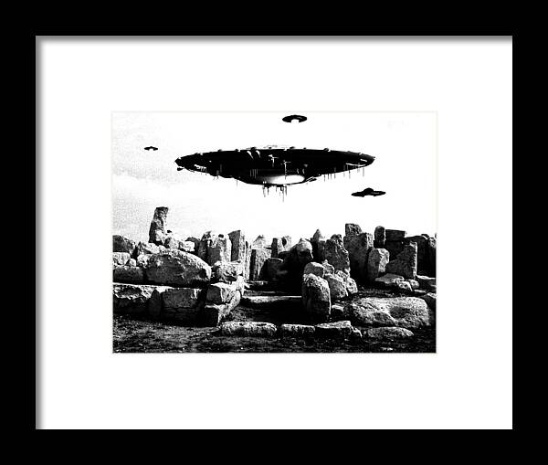 Ufo Framed Print featuring the photograph UFO Sighting #16 by Esoterica Art Agency
