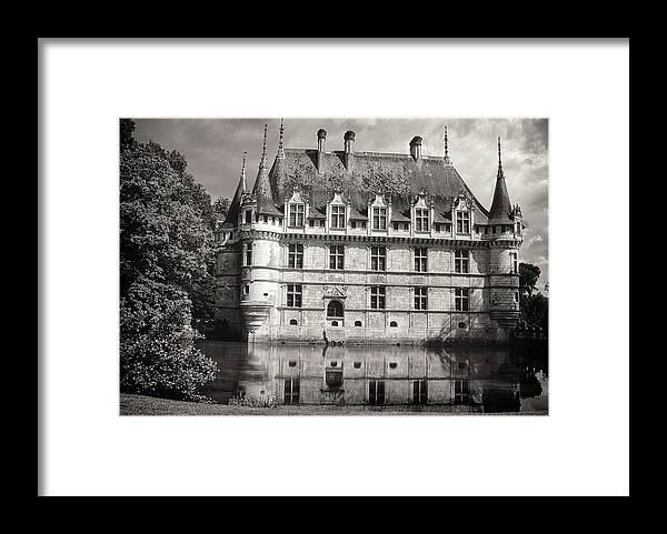 Historic Building Framed Print featuring the photograph Azay-le-Rideau, Indre-et-Loire, France by Mark Summerfield
