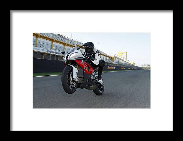 Bmw Framed Print featuring the digital art BMW #17 by Super Lovely