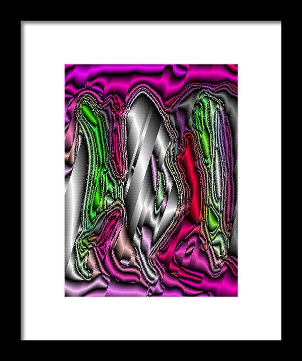  Framed Print featuring the digital art Untitled #173 by Mary Russell