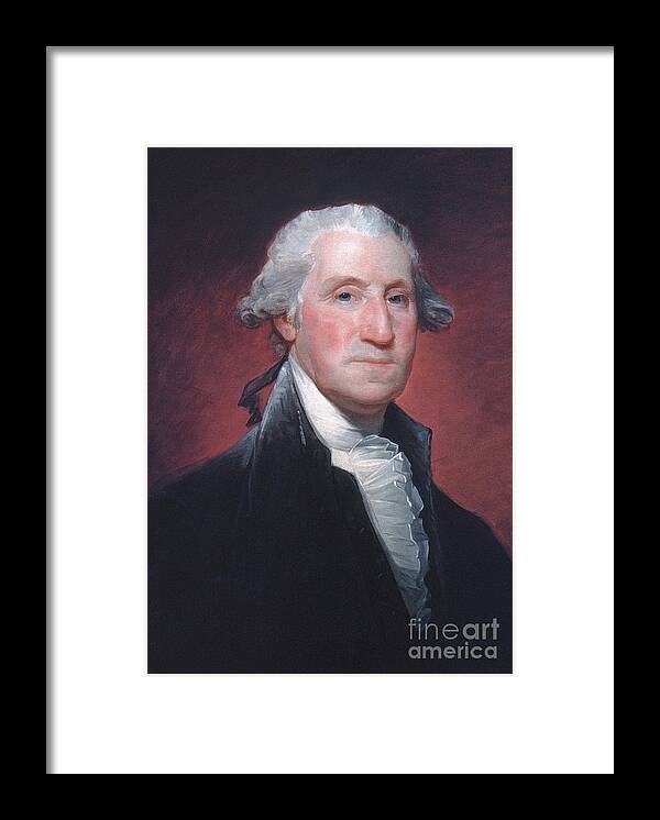 George Washington Framed Print featuring the painting George Washington by Gilbert Stuart