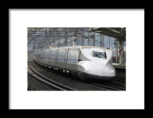 Train Framed Print featuring the digital art Train #18 by Maye Loeser