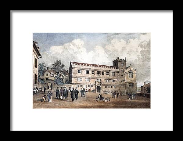 Autobiography Framed Print featuring the photograph 1818 Darwin's Shrewsbury School by Paul D Stewart