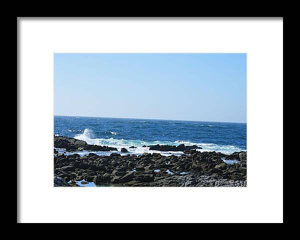 Landscape Framed Print featuring the photograph On The Rocks #19 by Marian Jenkins