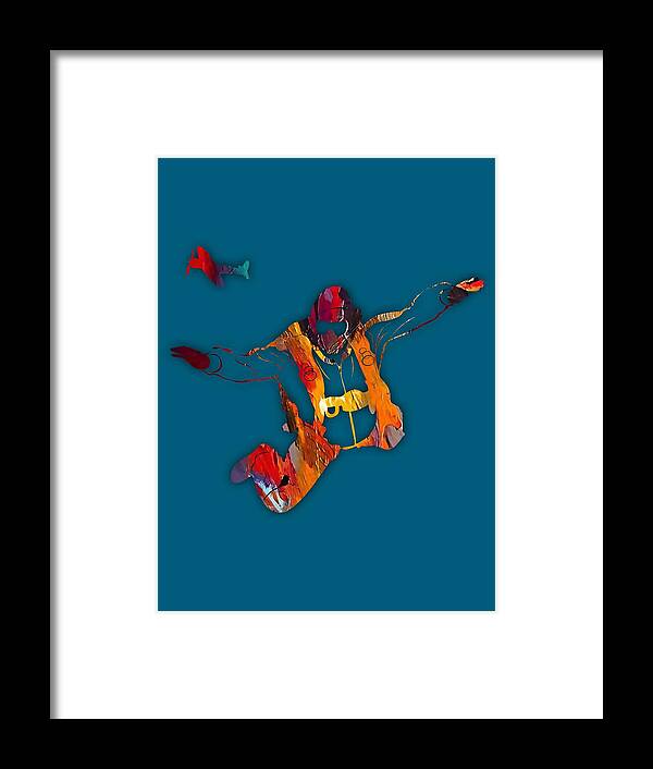 Skydiving Framed Print featuring the mixed media Skydiving Collection #19 by Marvin Blaine