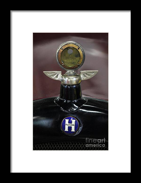 Hupmobile Framed Print featuring the photograph 1922 Hupmobile Hood Ornament by Dennis Hedberg