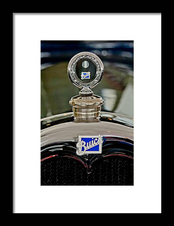 1926 Buick Framed Print featuring the photograph 1926 Buick Boyce Motometer by Jill Reger