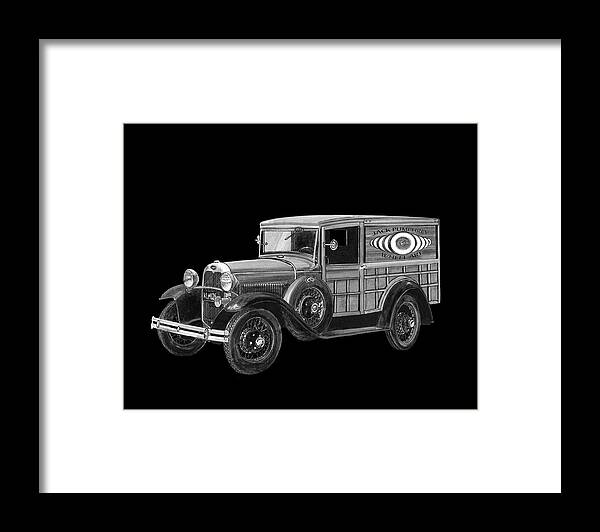 Model A Fords Framed Print featuring the painting 1929 Ford Model A Panel Delivery by Jack Pumphrey