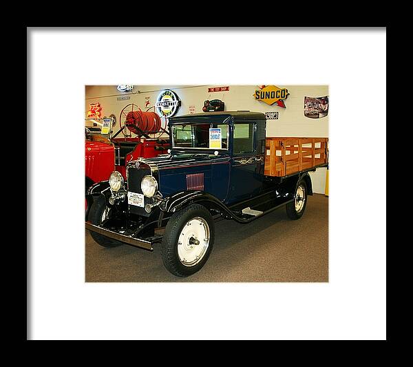 Chevrolet Framed Print featuring the photograph 1930 Chevrolet Stake Bed Truck by John Black