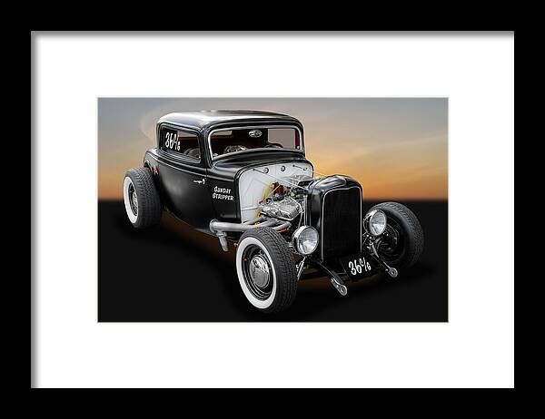 Hot Rods Framed Print featuring the photograph 1932 Ford Deuce Coupe C/Gas Roadster by Frank J Benz