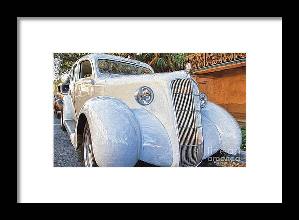 #vintage Cars Framed Print featuring the photograph 1935 Plymouth Coupe Series 3 of 3 by Mary Lou Chmura
