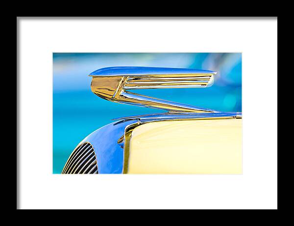 1936 Buick 40 Series Framed Print featuring the photograph 1936 Buick 40 Series Hood Ornament by Jill Reger