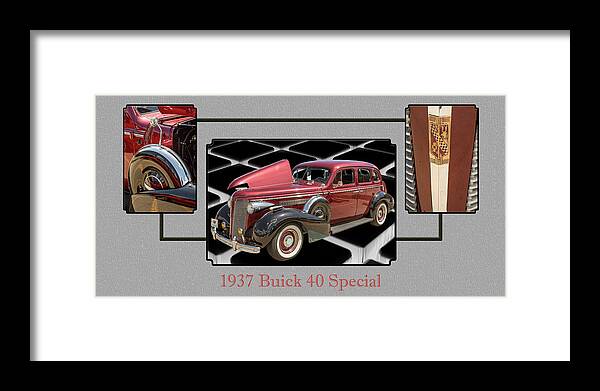 1937 Buick 40 Special Framed Print featuring the photograph 1937 Buick 40 Special 5541.28 by M K Miller