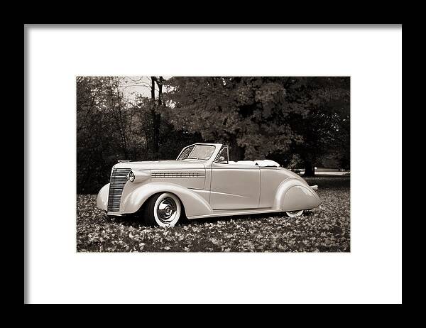 Car Framed Print featuring the photograph 1938 Chevrolet Convertible by Dick Pratt