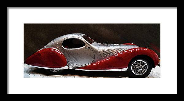 Wright Framed Print featuring the photograph 1938 Talbot-Lago T150C-SS Teardrop II by Paulette B Wright