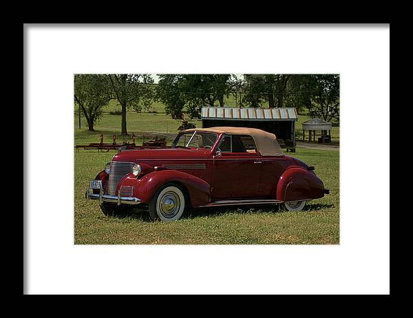 1939 Framed Print featuring the photograph 1939 Chevrolet Convertible by Tim McCullough