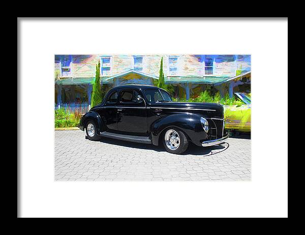 Ford Framed Print featuring the photograph 1940 Ford Deluxe by Carlos Diaz