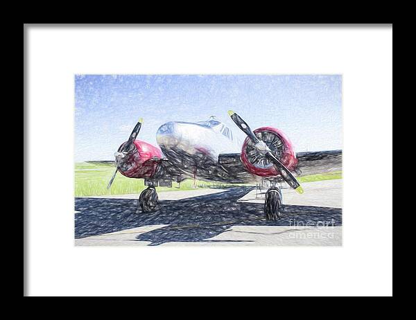 1943. Aircraft Framed Print featuring the painting 1943 Aircraft by Steven Parker