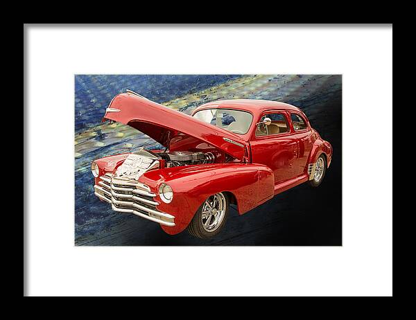 1946 Chevrolet Framed Print featuring the photograph 1946 Chevrolet Classic Car Photograph 6767.02 by M K Miller