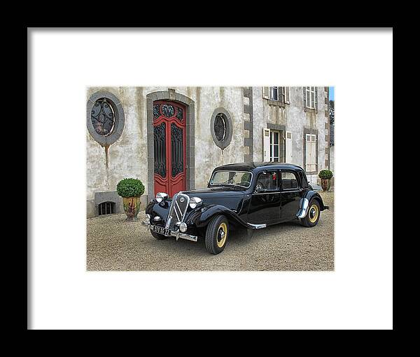 1954 Citroen Traction Framed Print featuring the photograph 1954 Citroen Traction by Dave Mills