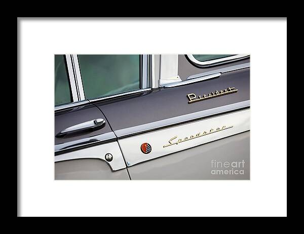 Automotive Framed Print featuring the photograph 1955 President Speedster by Dennis Hedberg