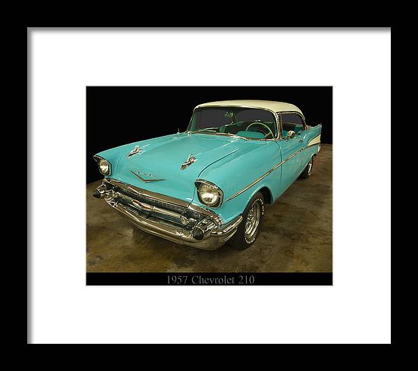 Chevrolet Framed Print featuring the photograph 1957 Chevrolet 210 by Flees Photos