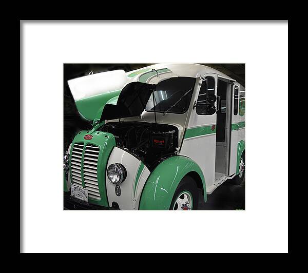 Art Framed Print featuring the photograph 1957 Divco Classic Dairy Truck 2 by DB Hayes