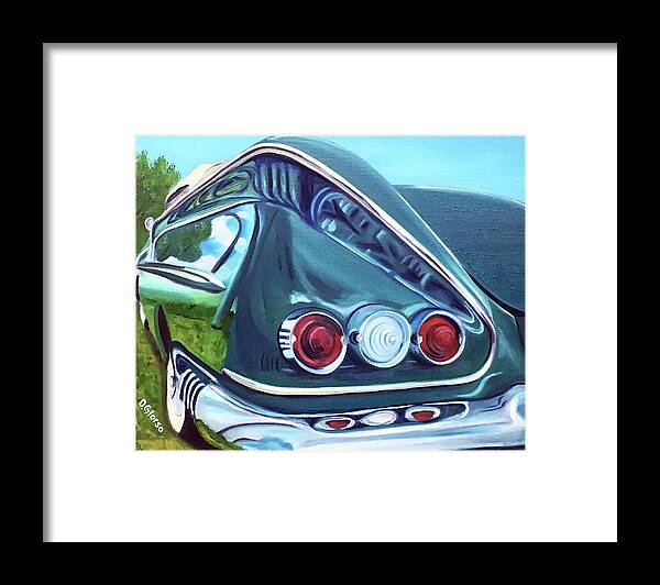 #reflections Framed Print featuring the painting 1958 Reflections by Dean Glorso