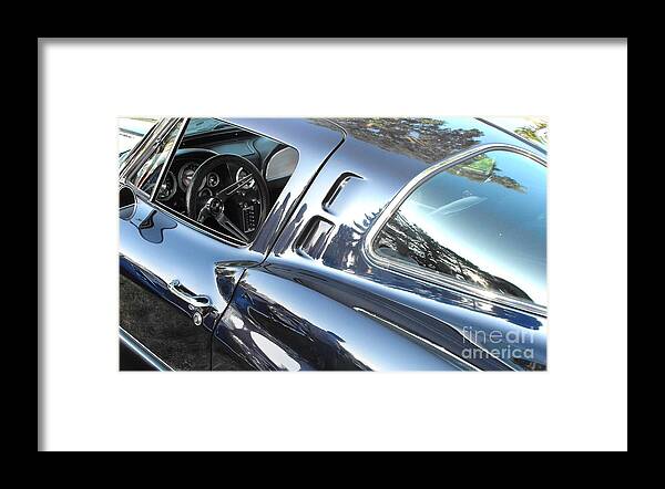 Corvette Framed Print featuring the photograph 1963 Corvette Stingray by Neil Zimmerman