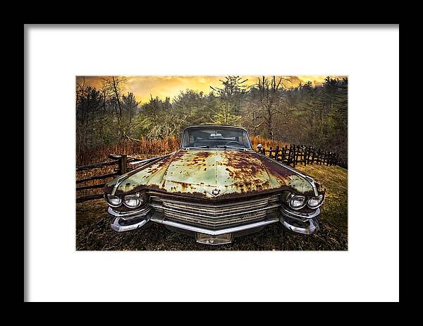 Appalachia Framed Print featuring the photograph 1964 Cadillac by Debra and Dave Vanderlaan