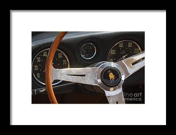 Lamborghini Framed Print featuring the photograph 1965 Lamborghini 350 GT by Dennis Hedberg