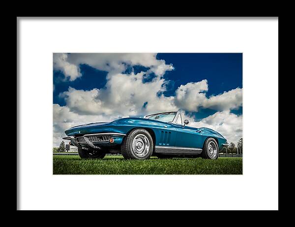 1963 Framed Print featuring the photograph 1966 Corvette Stingray by Ron Pate