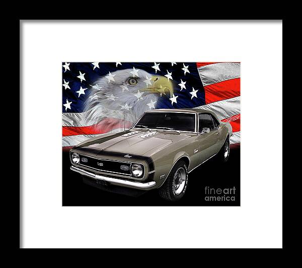 1968 Camaro Ss Framed Print featuring the photograph 1968 Camaro SS Tribute by Peter Piatt