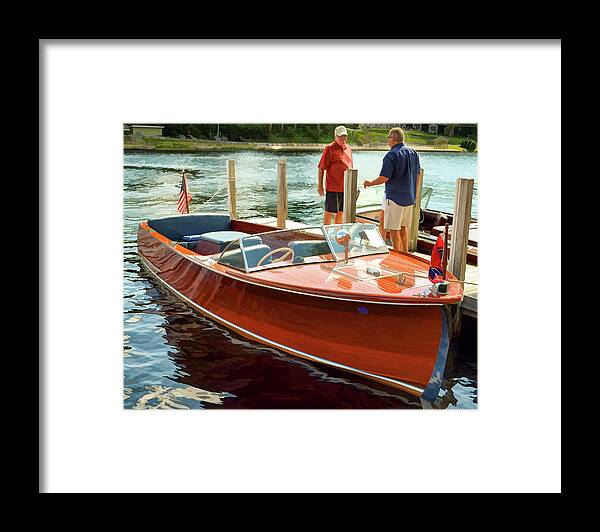 Boat Framed Print featuring the photograph 1969 Chris-Craft by David Thompsen