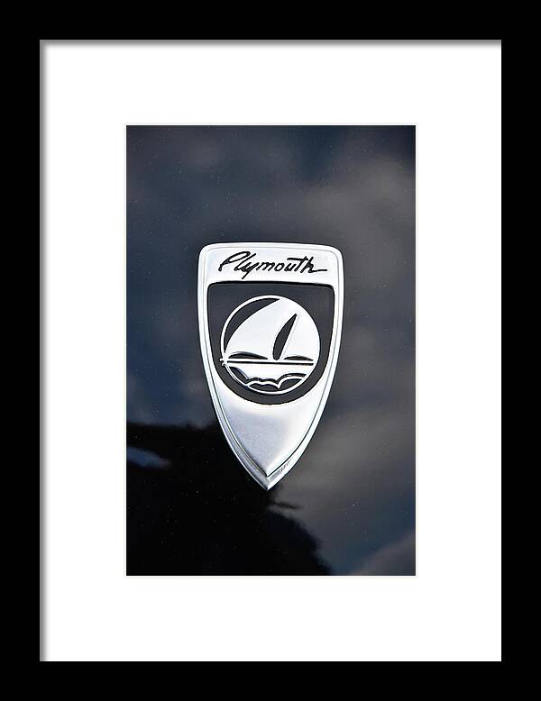 1999 Framed Print featuring the photograph 1999 Plymouth Prowler Badge by Mike Martin