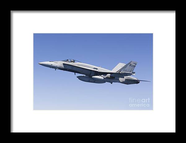 Libya Framed Print featuring the photograph A Cf-188a Hornet Of The Royal Canadian #2 by Gert Kromhout