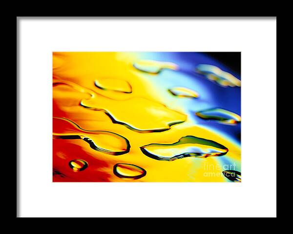 Abstract Framed Print featuring the photograph Abstract Water #2 by Tony Cordoza