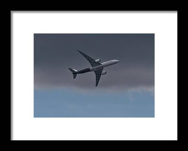 Transportation Framed Print featuring the photograph Airbus A350 #2 by Shirley Mitchell
